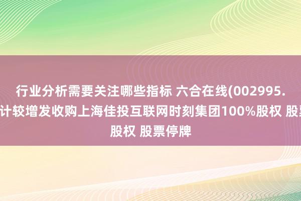 行业分析需要关注哪些指标 六合在线(002995.SZ)：计较增发收购上海佳投互联网时刻集团100%股权 股票停牌