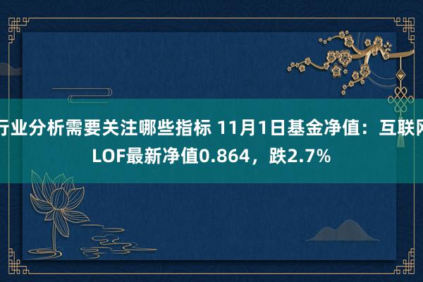 行业分析需要关注哪些指标 11月1日基金净值：互联网LOF最新净值0.864，跌2.7%