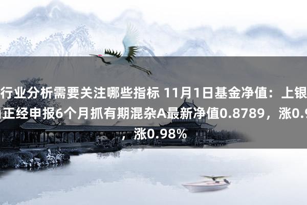 行业分析需要关注哪些指标 11月1日基金净值：上银鑫尚正经申报6个月抓有期混杂A最新净值0.8789，涨0.98%