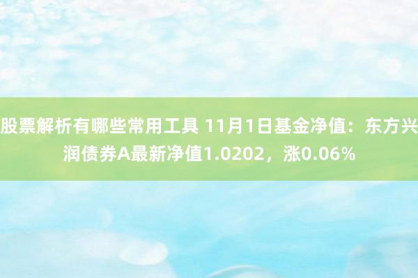 股票解析有哪些常用工具 11月1日基金净值：东方兴润债券A最新净值1.0202，涨0.06%