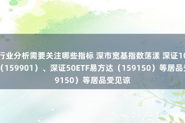 行业分析需要关注哪些指标 深市宽基指数荡漾 深证100ETF（159901）、深证50ETF易方达（159150）等居品受见谅