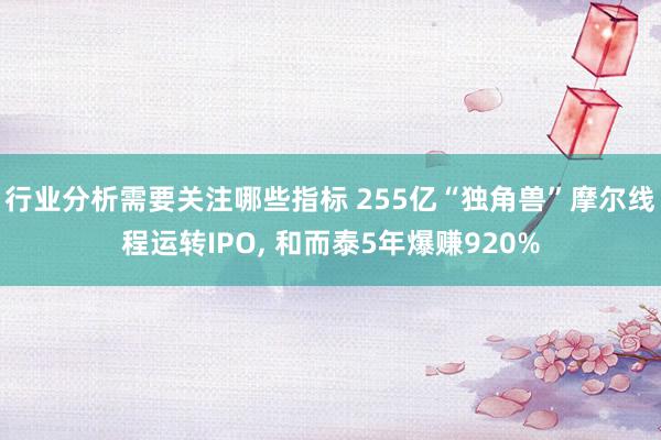 行业分析需要关注哪些指标 255亿“独角兽”摩尔线程运转IPO, 和而泰5年爆赚920%