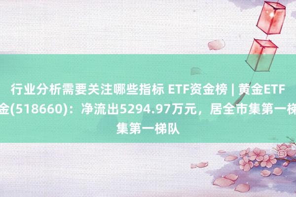 行业分析需要关注哪些指标 ETF资金榜 | 黄金ETF基金(518660)：净流出5294.97万元，居全市集第一梯队