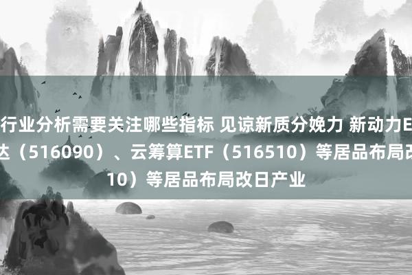 行业分析需要关注哪些指标 见谅新质分娩力 新动力ETF易方达（516090）、云筹算ETF（516510）等居品布局改日产业