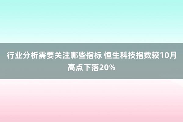 行业分析需要关注哪些指标 恒生科技指数较10月高点下落20%