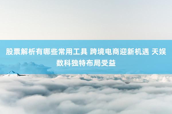 股票解析有哪些常用工具 跨境电商迎新机遇 天娱数科独特布局受益