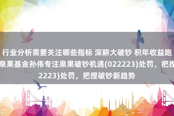 行业分析需要关注哪些指标 深耕大破钞 积年收益跑赢沪深300 泉果基金孙伟专注泉果破钞机遇(022223)处罚，把捏破钞新趋势