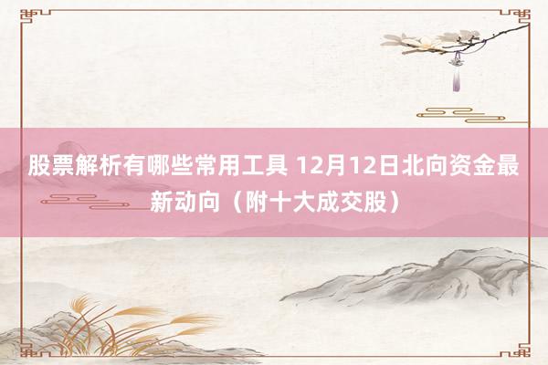 股票解析有哪些常用工具 12月12日北向资金最新动向（附十大成交股）