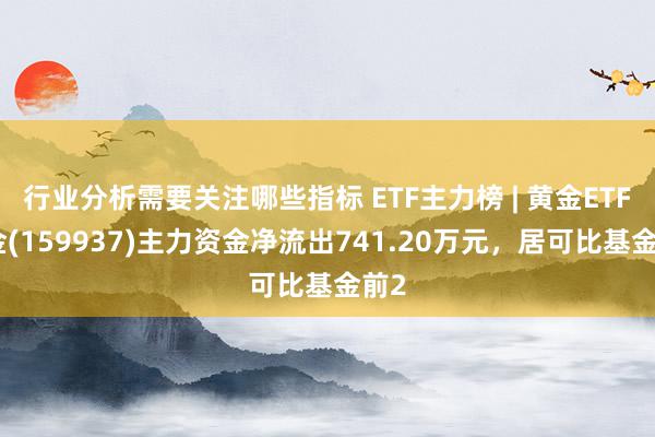 行业分析需要关注哪些指标 ETF主力榜 | 黄金ETF基金(159937)主力资