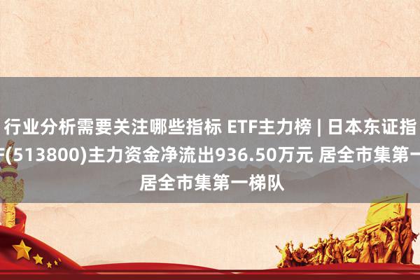 行业分析需要关注哪些指标 ETF主力榜 | 日本东证指数ETF(513800)主力资金净流出936.50万元 居全市集第一梯队