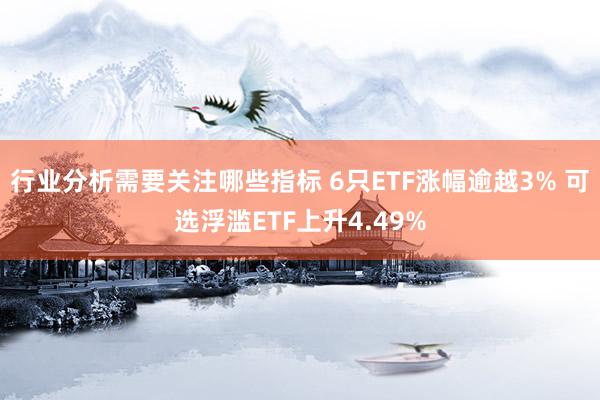 行业分析需要关注哪些指标 6只ETF涨幅逾越3% 可选浮滥ETF上升4.49%