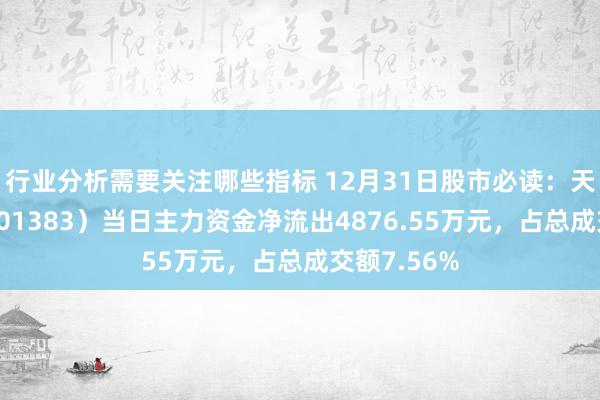 行业分析需要关注哪些指标 12月31日股市必读：天键股份（301383）当日主力