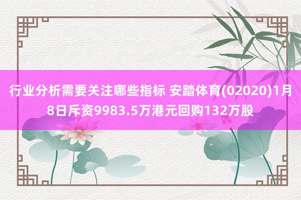 行业分析需要关注哪些指标 安踏体育(02020)1月8日斥资9983.5万港元回购132万股