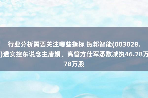 行业分析需要关注哪些指标 振邦智能(003028.SZ)遭实控东说念主唐娟、高管方仕军悉数减执46.78万股