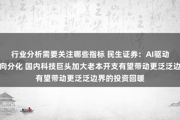 行业分析需要关注哪些指标 民生证券：AI驱动的行情驱动走向分化 国内科技巨头加大老本开支有望带动更泛泛边界的投资回暖