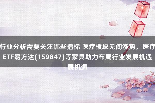 行业分析需要关注哪些指标 医疗板块无间涨势，医疗ETF易方达(159847)等家具助力布局行业发展机遇